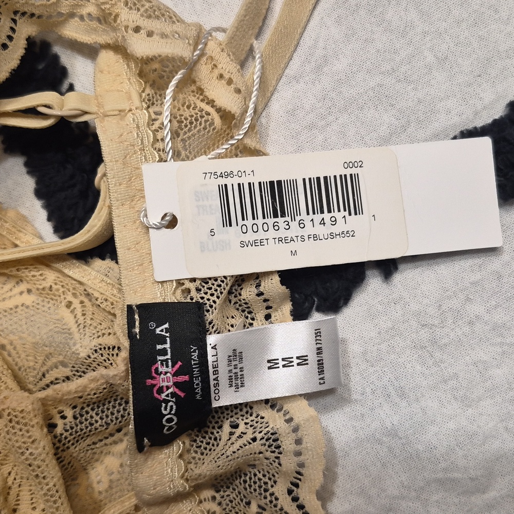 NEW Cosabella Blush Beige Sweet Treat Lace Bralette - Picture 5 of 7